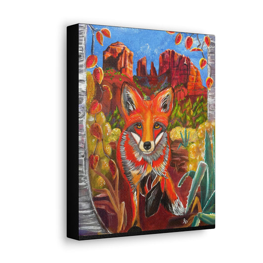 Fine Art Canvas - Fox at Cathedral Rock from Mama Mosaic Artworks