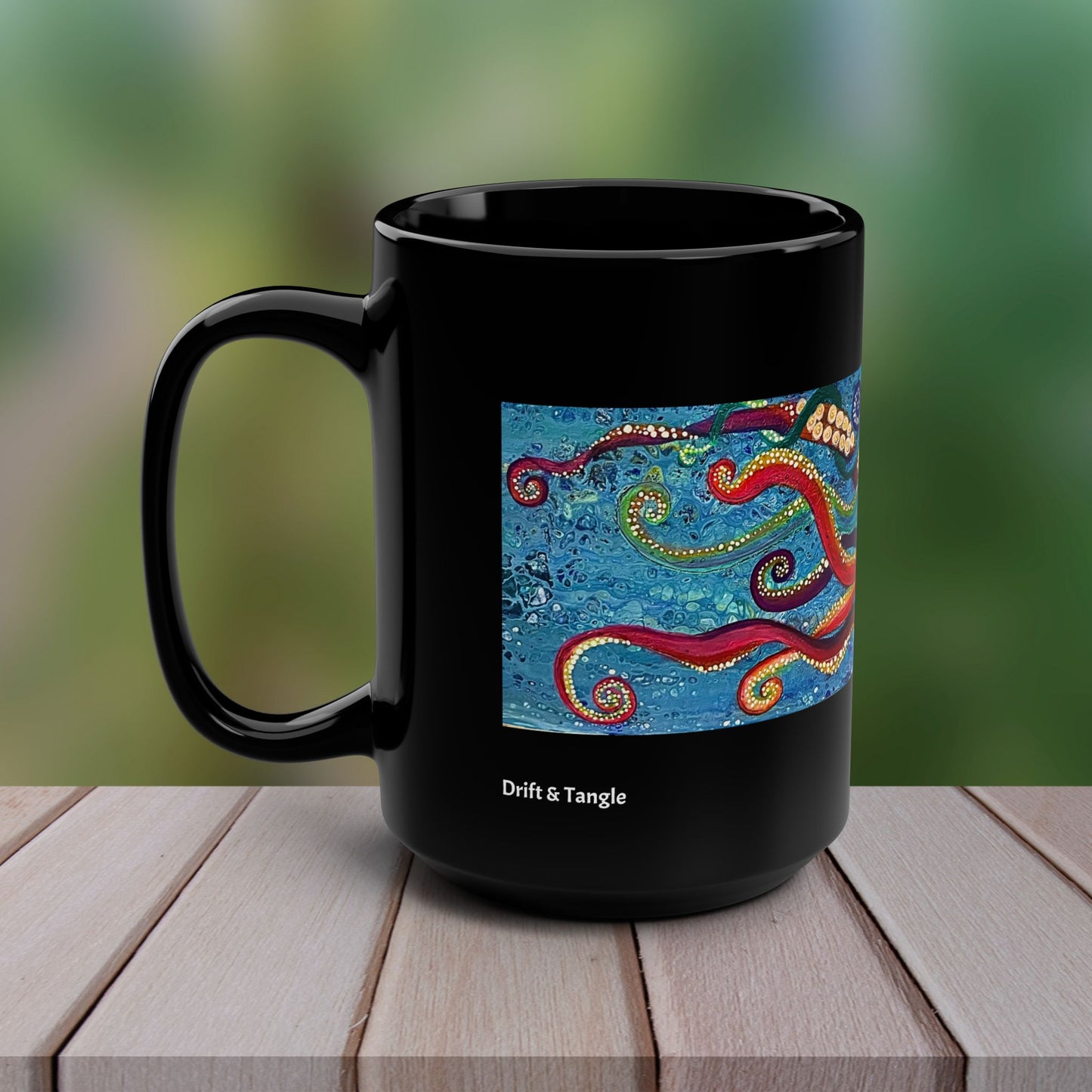 Octopus Mug - Original Art, Drift and Tangle from Mama Mosaic Artworks