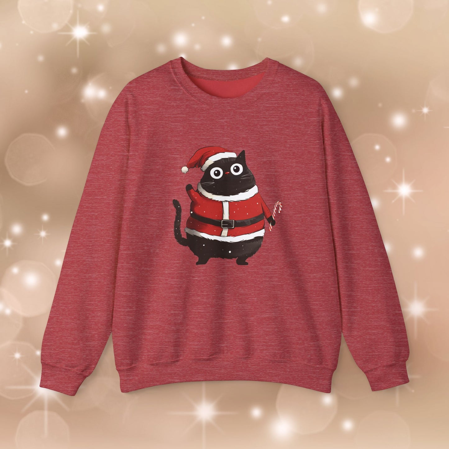 Santa Cat Crewneck Sweatshirt