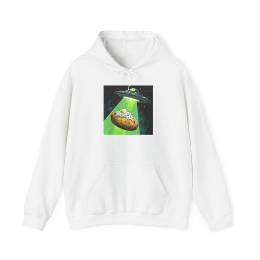 Alien Idaho Baked Potato UFO Hooded Sweatshirt, Unisex