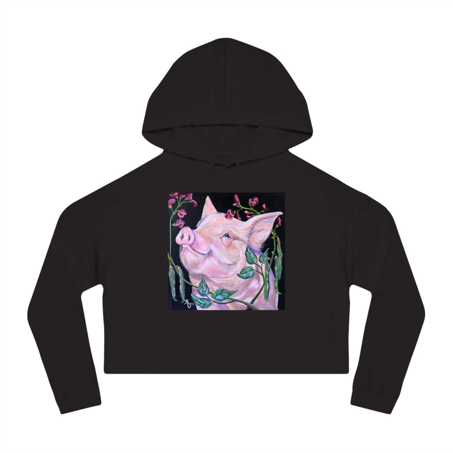 Pork in Beans -  Women’s Cropped Hooded Sweatshirt