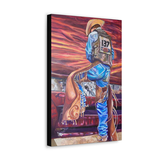 Fine Art Canvas - Old Chaps New Bull from Mama Mosaic Artworks