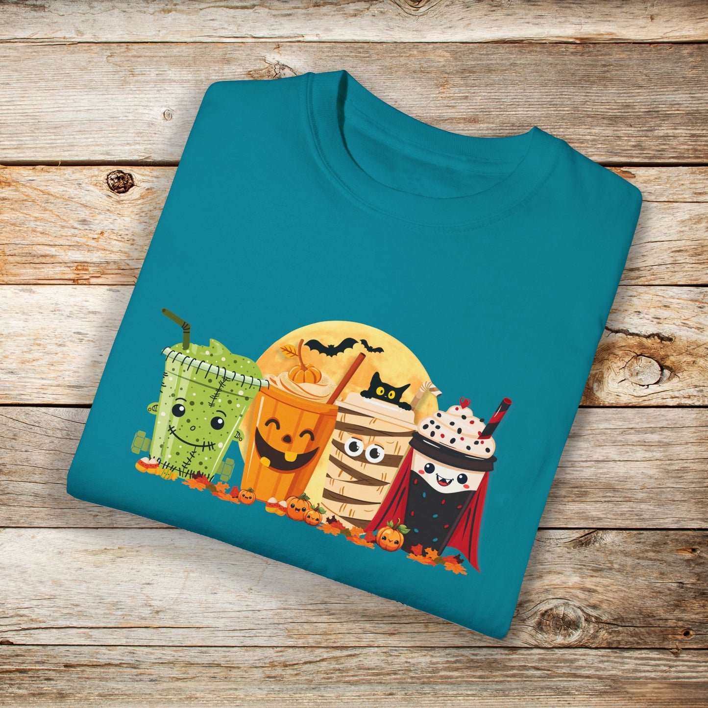 Halloween Monster Coffee Comfort Colors Unisex TShirt