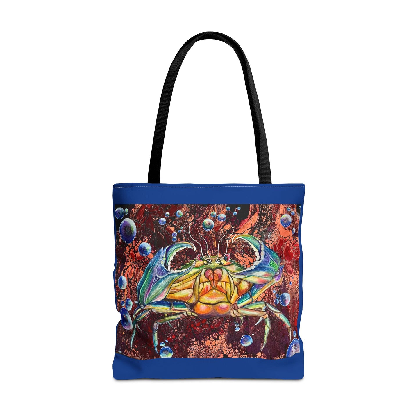 Crab Tote Bag - Original Art, Crab On A Therm Vent from Mama Mosaic Artworks