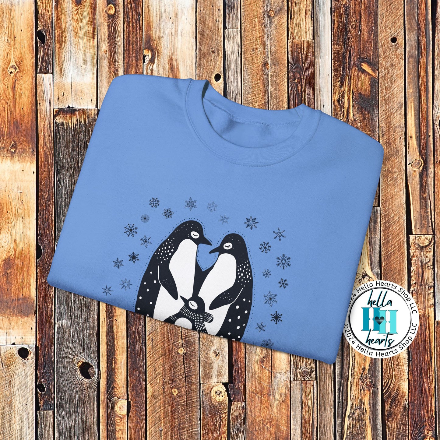 Penguin Sweatshirt - Cold Feet Warm Hearts - Unisex Crew