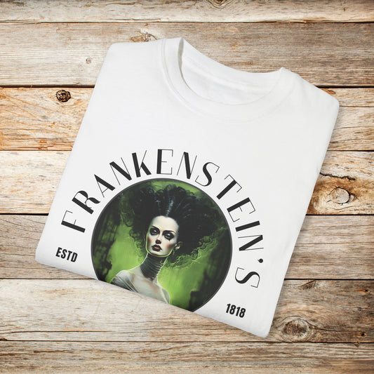 Frankenstein's Medical Day Spa - Comfort Colors Frankenstein TShirt or Sweatshirt - Unisex Crewneck Inclusive Sizes S to 5XL