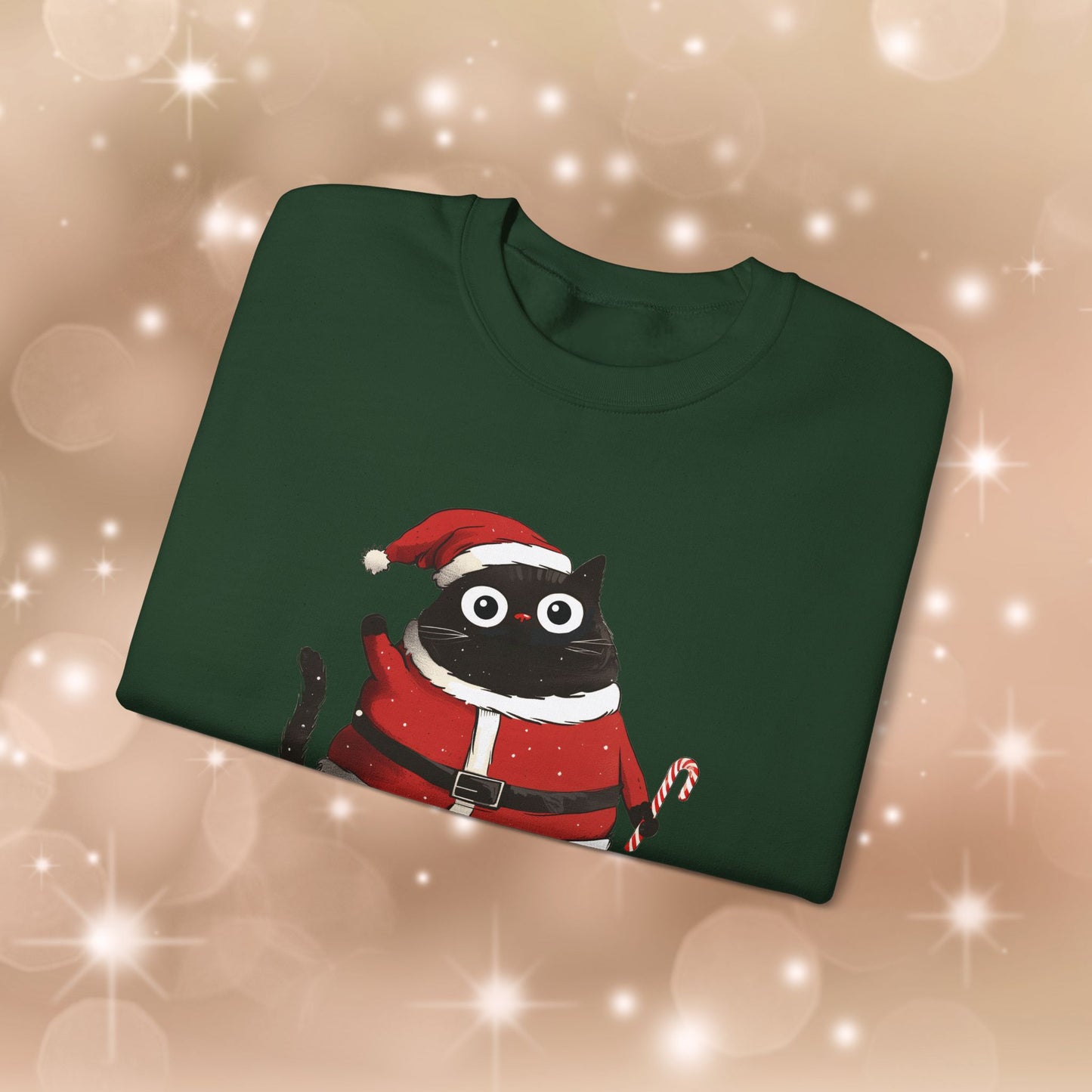 Santa Cat Crewneck Sweatshirt