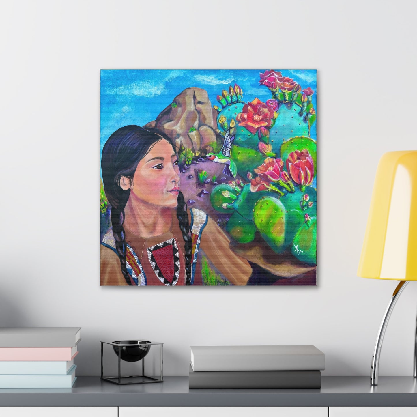 Fine Art Canvas - Sister Hummingbird from Mama Mosaic Artworks