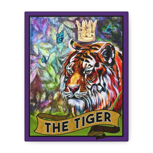 Tarot The Tiger Canvas Wall Art