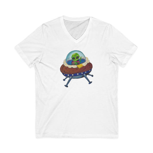 Alien Idaho Spudly, V-Neck Tee
