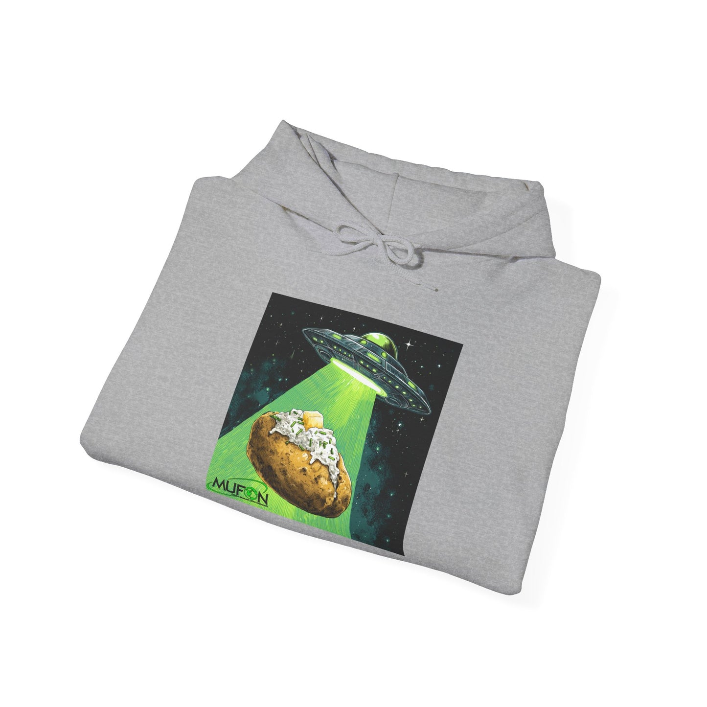 MUFON Idaho Baked Potato UFO Hooded Sweatshirt, Unisex