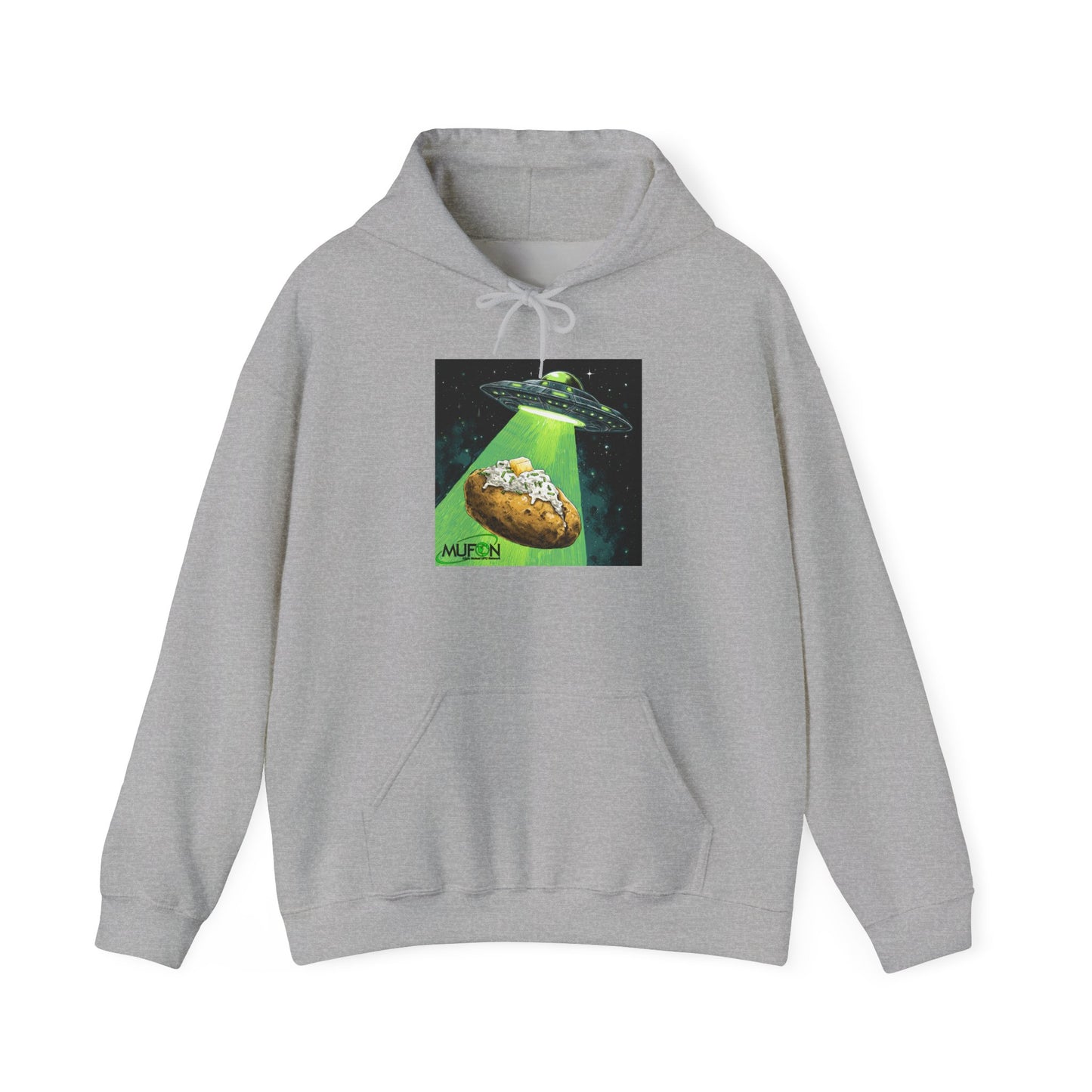 MUFON Idaho Baked Potato UFO Hooded Sweatshirt, Unisex