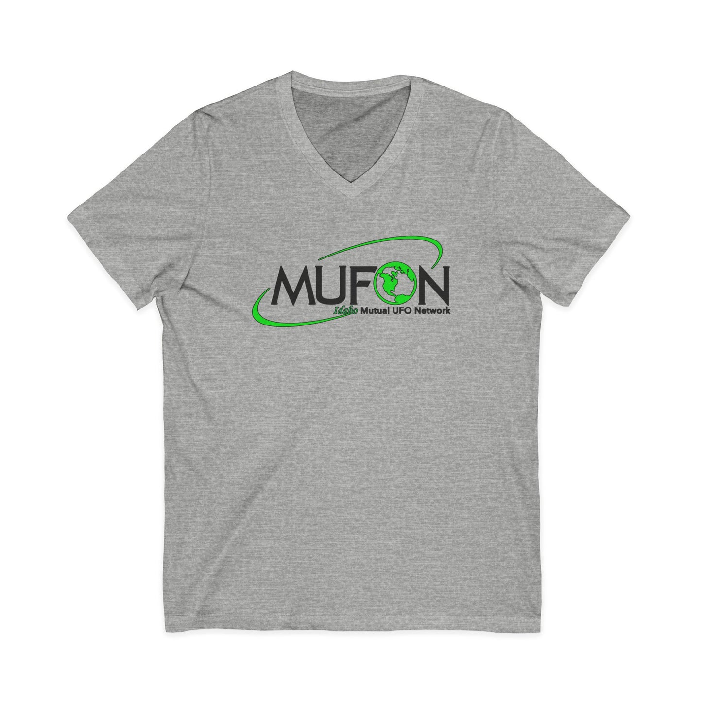 MUFON Idaho Logo Front Only, V-Neck Tee