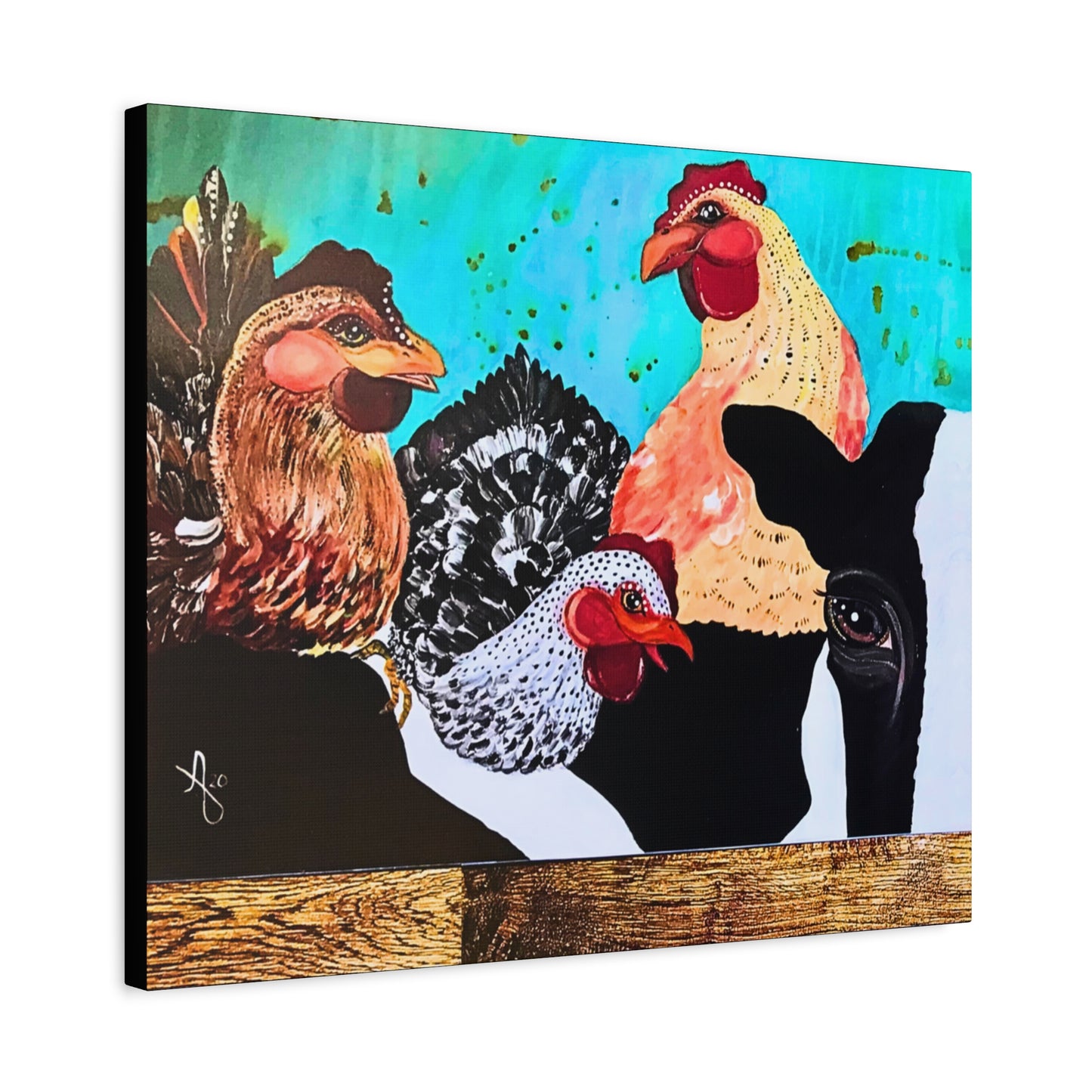 Cows and Chickens Wall Art