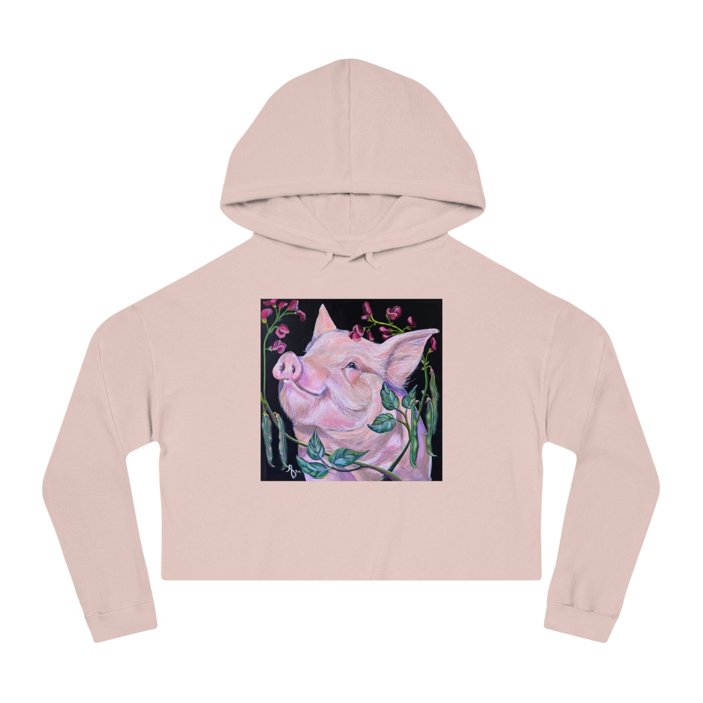 Pork in Beans -  Women’s Cropped Hooded Sweatshirt