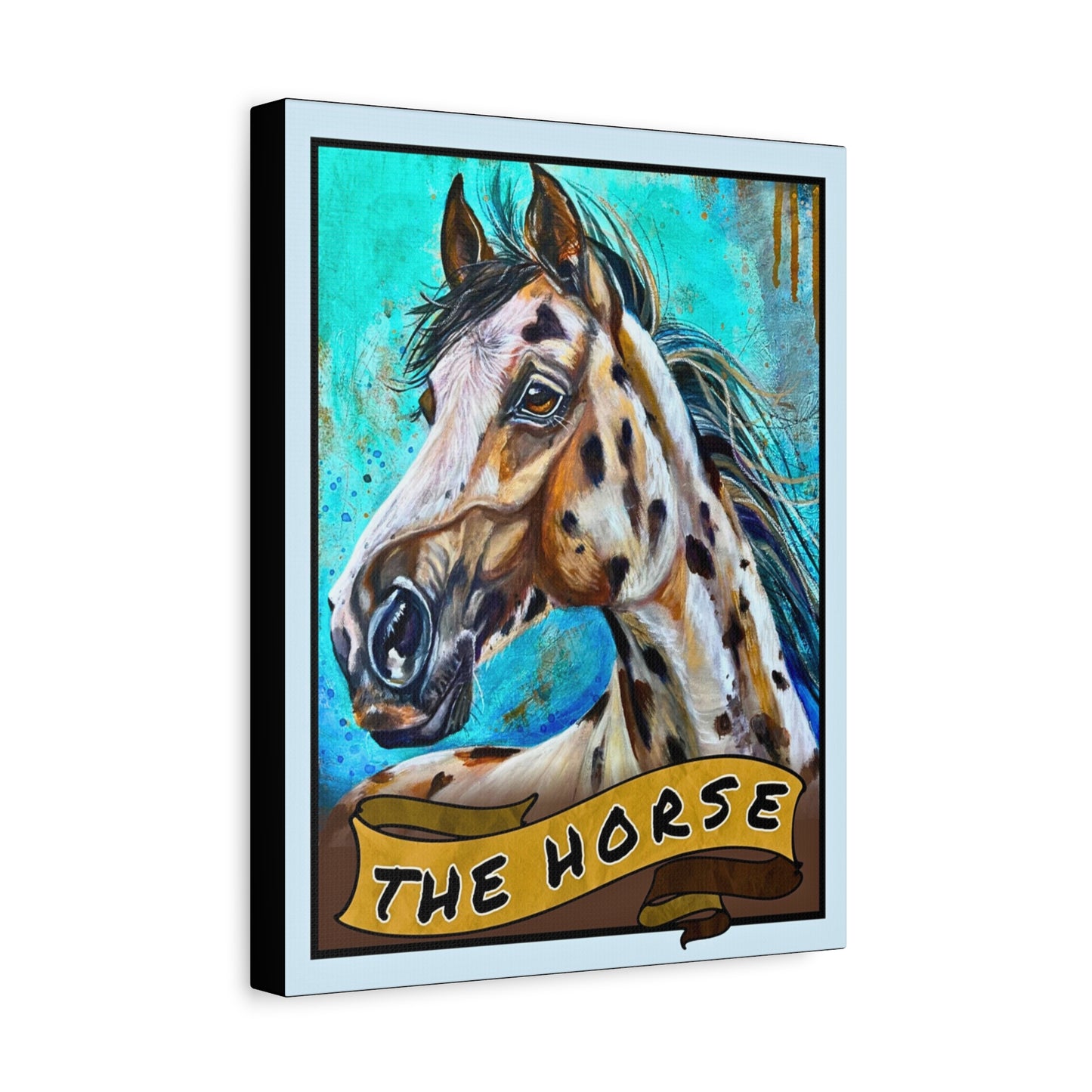 Tarot The Horse Canvas Wall Art