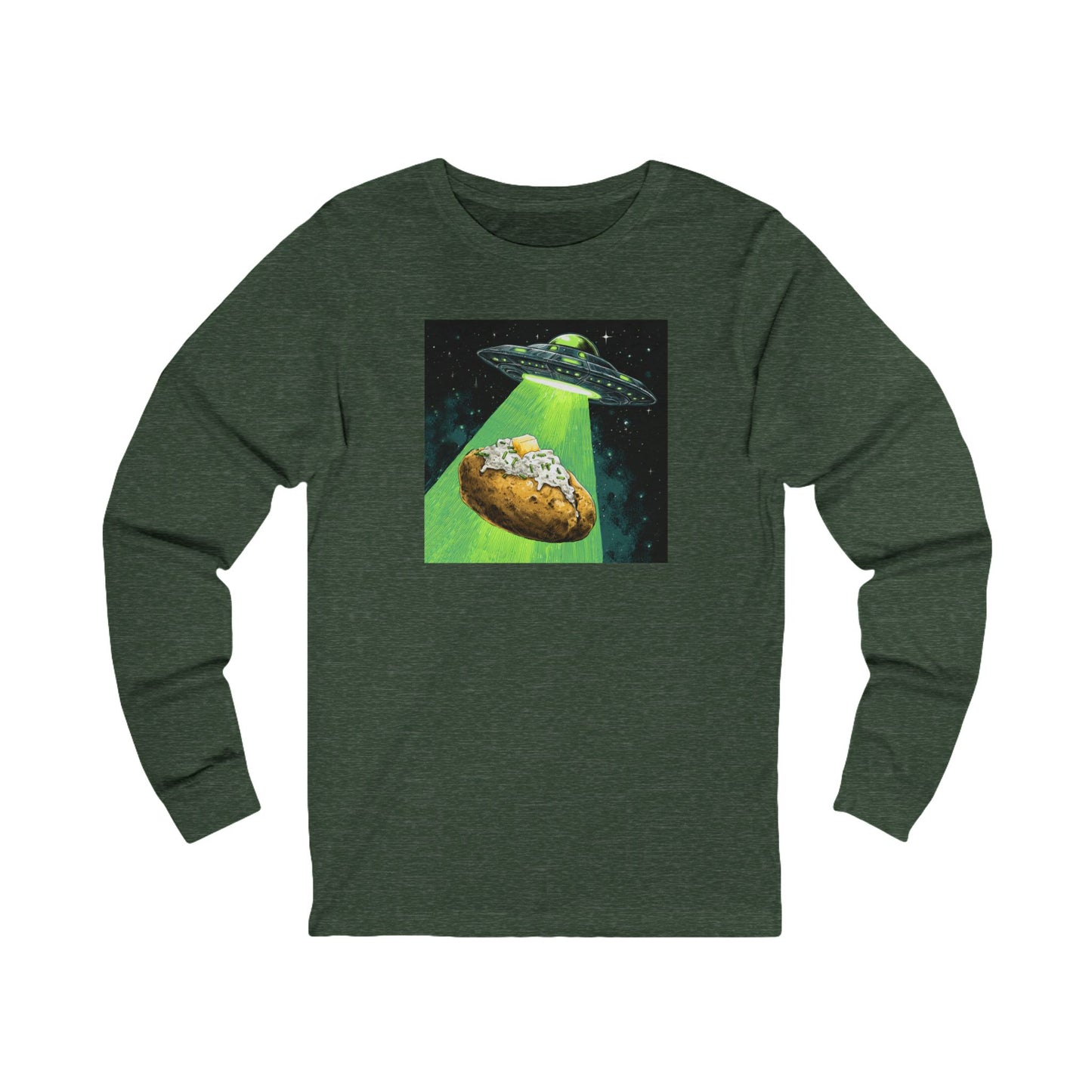 Alien Idaho Baked Potato UFO, Long Sleeve Tee