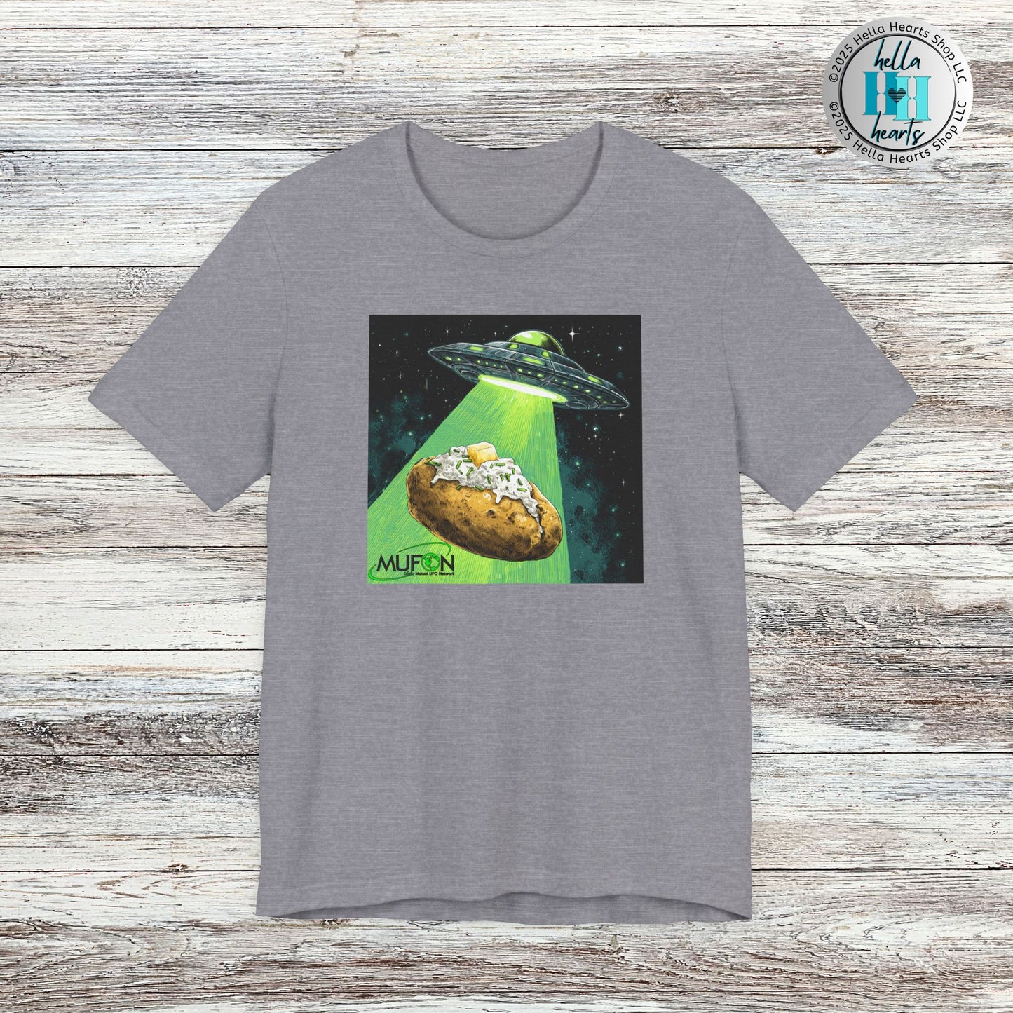 MUFON Idaho Baked Potato UFO Shirt, Unisex
