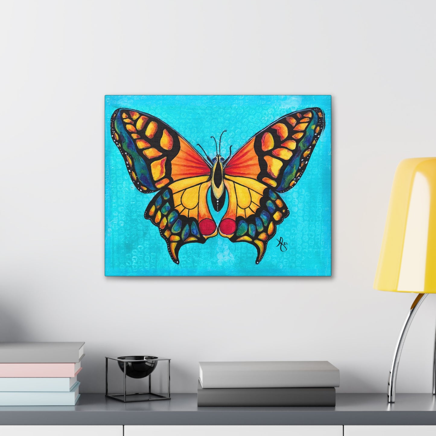 Canvas Wall Art - Portrait of a Butterfly from Mama Mosaic Artworks