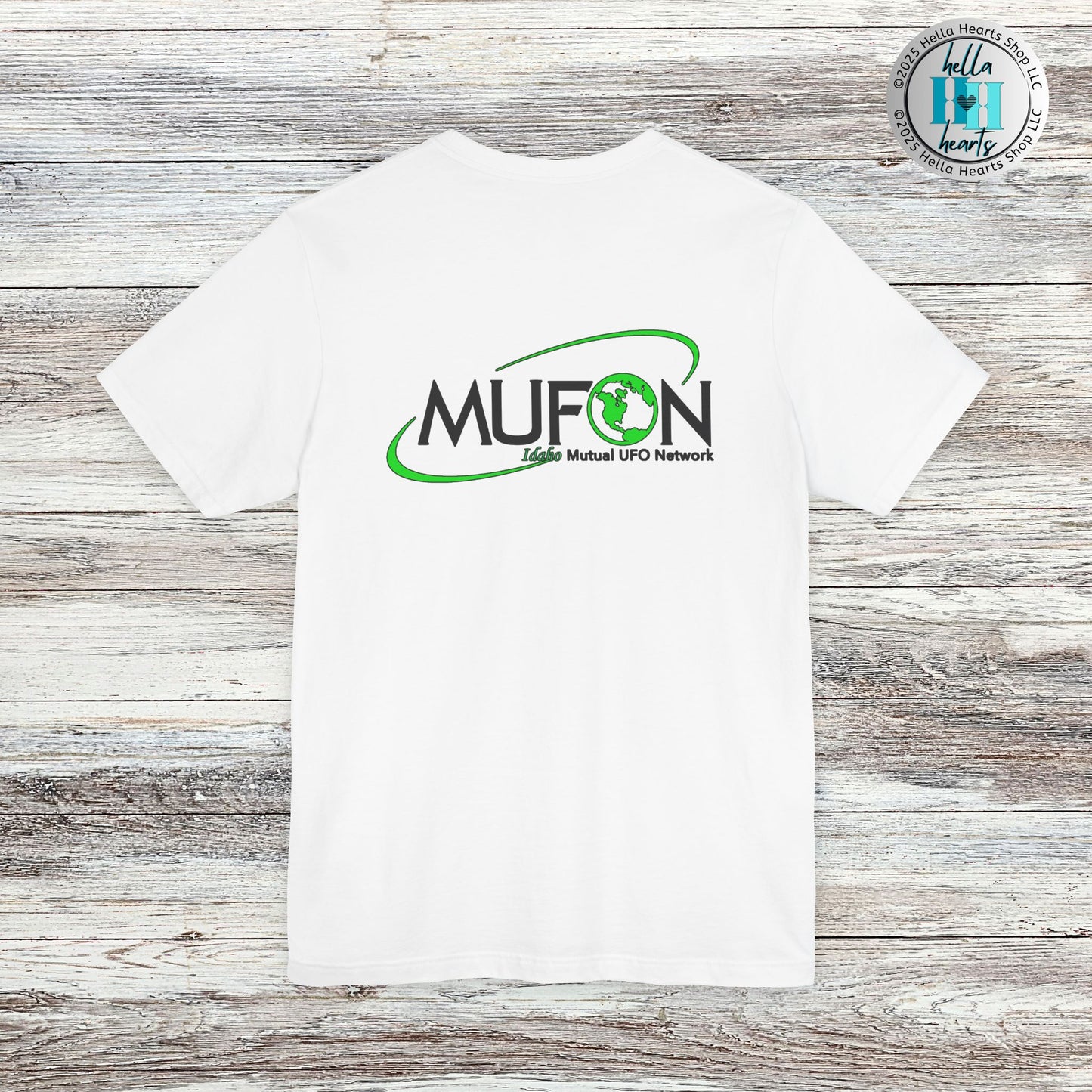 MUFON Idaho Logo Front and Back Shirt, Unisex