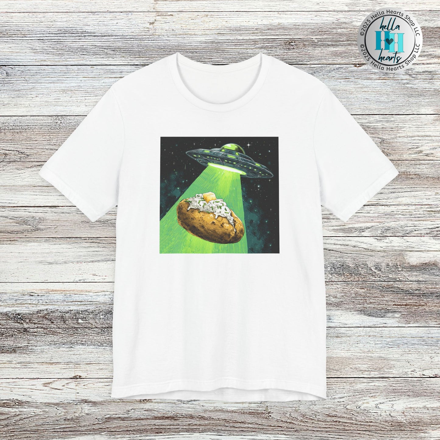 Alien Idaho Baked Potato UFO Shirt, Unisex