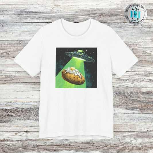 Alien Idaho Baked Potato UFO Shirt, Unisex