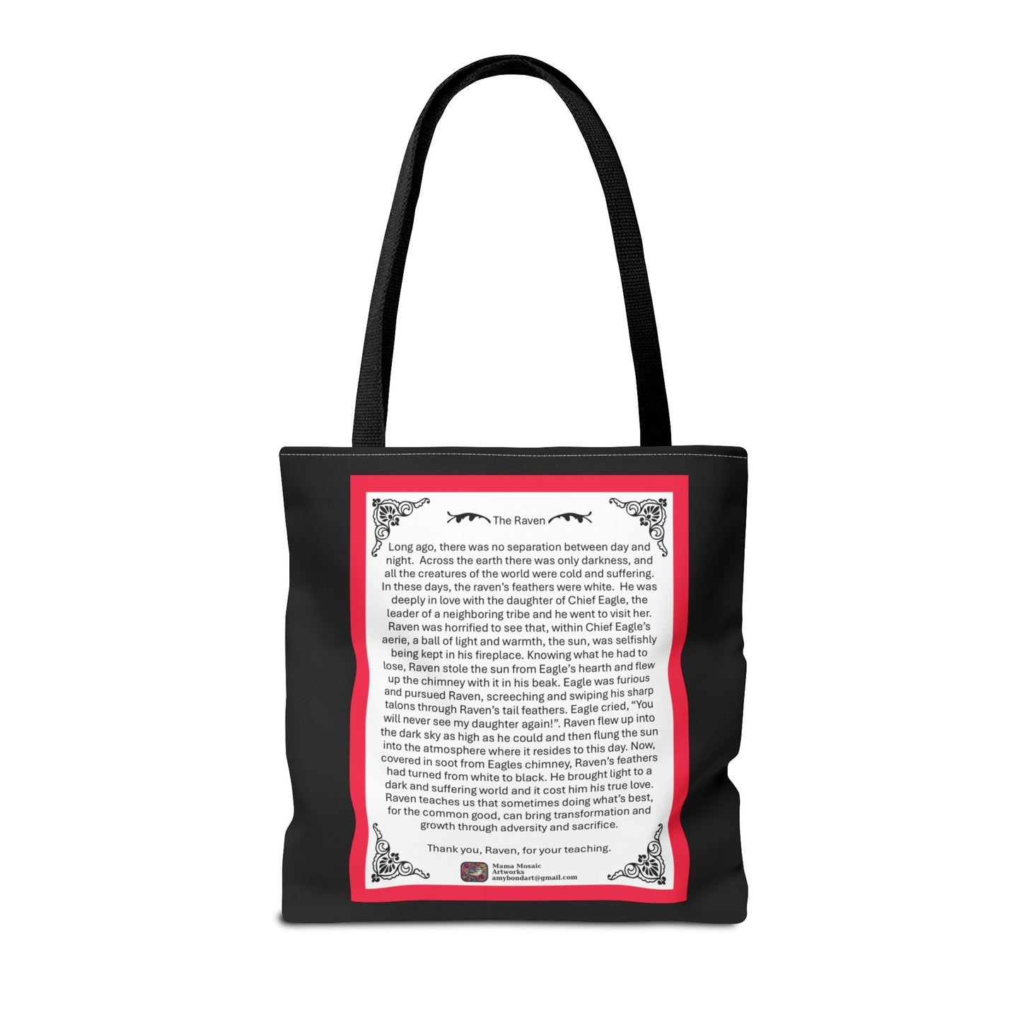 Tarot The Raven Tote Bag