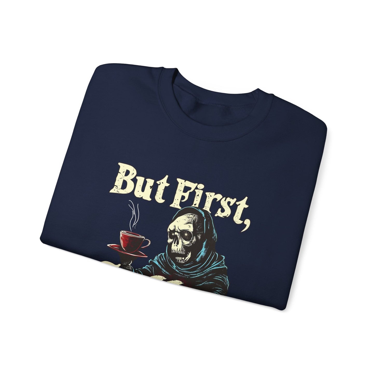 Coffee First Reaper Unisex Crewneck Sweatshirt