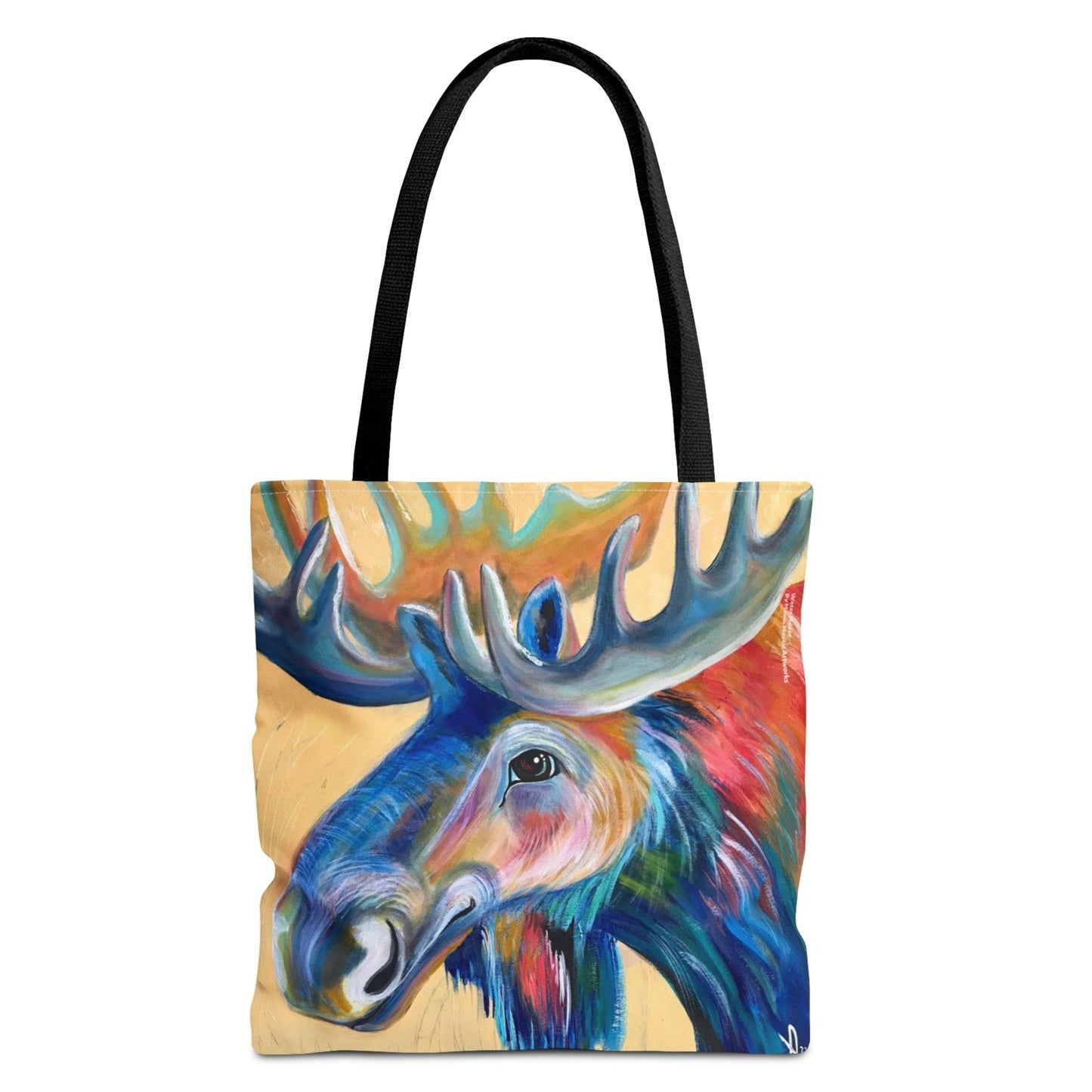 Moose Tote Bag - 3 Sizes - Water Moose from Mama Mosaic Artworks