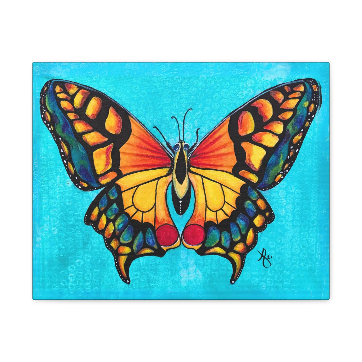 Canvas Wall Art - Portrait of a Butterfly from Mama Mosaic Artworks