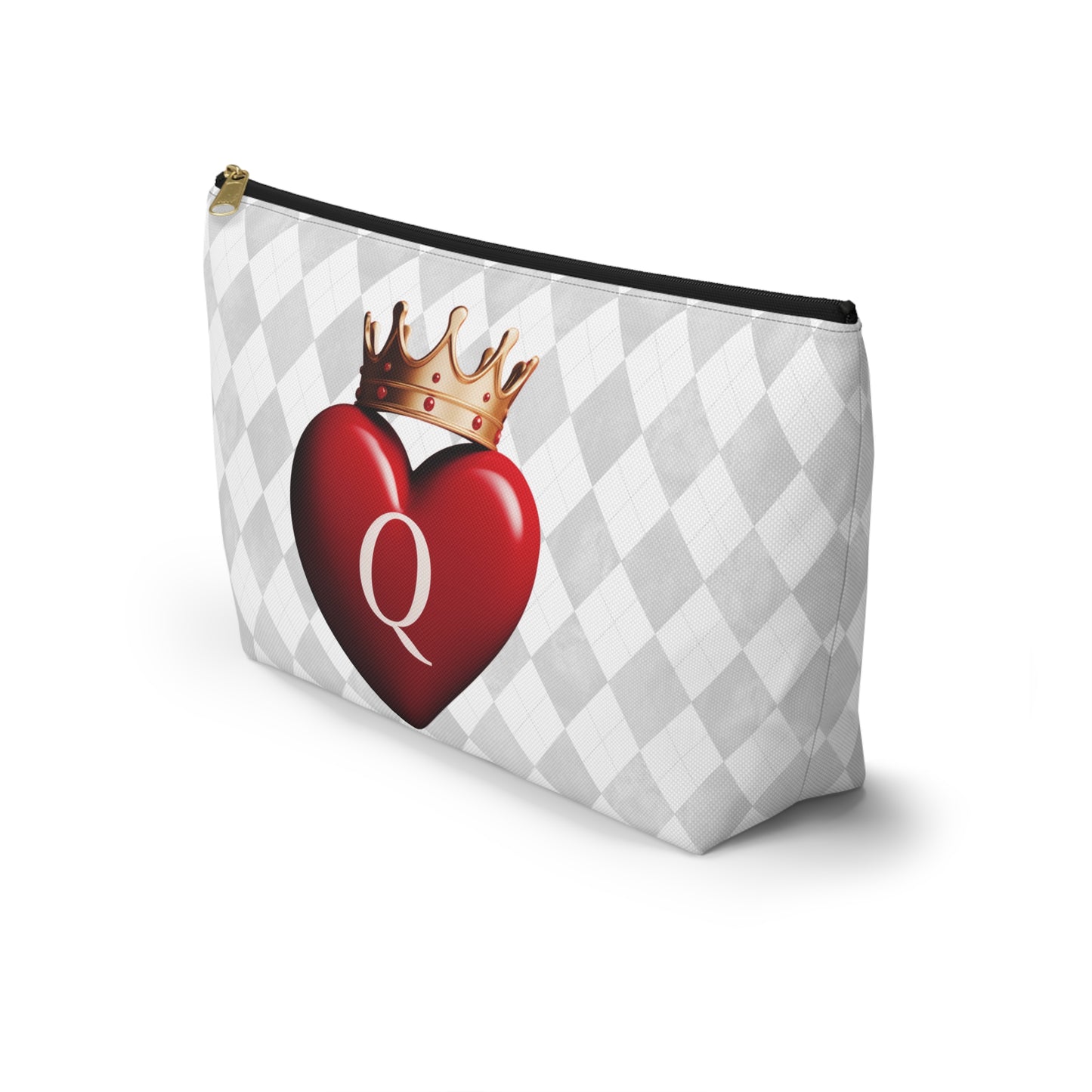 Crowned Queen of Hearts Accessories Travel Bag