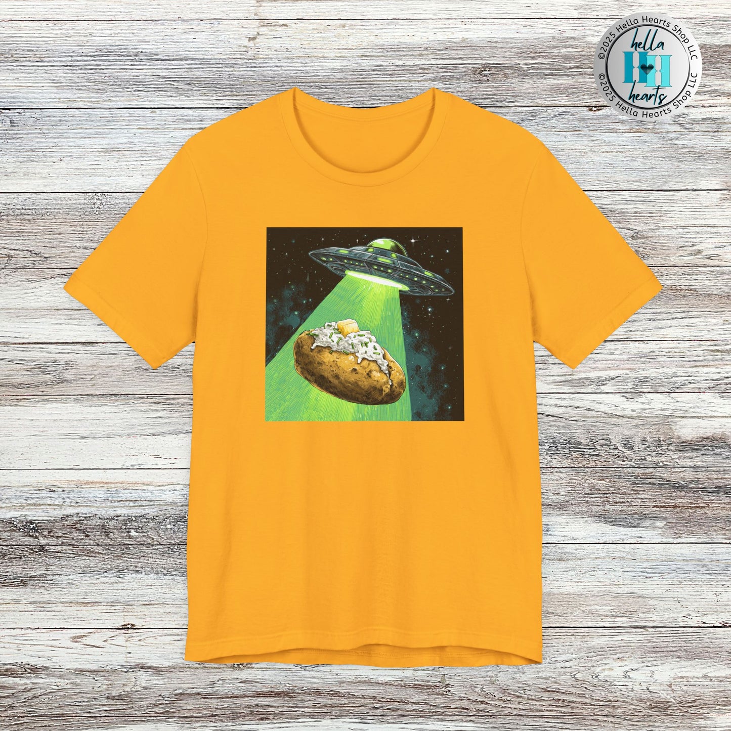 Alien Idaho Baked Potato UFO Shirt, Unisex