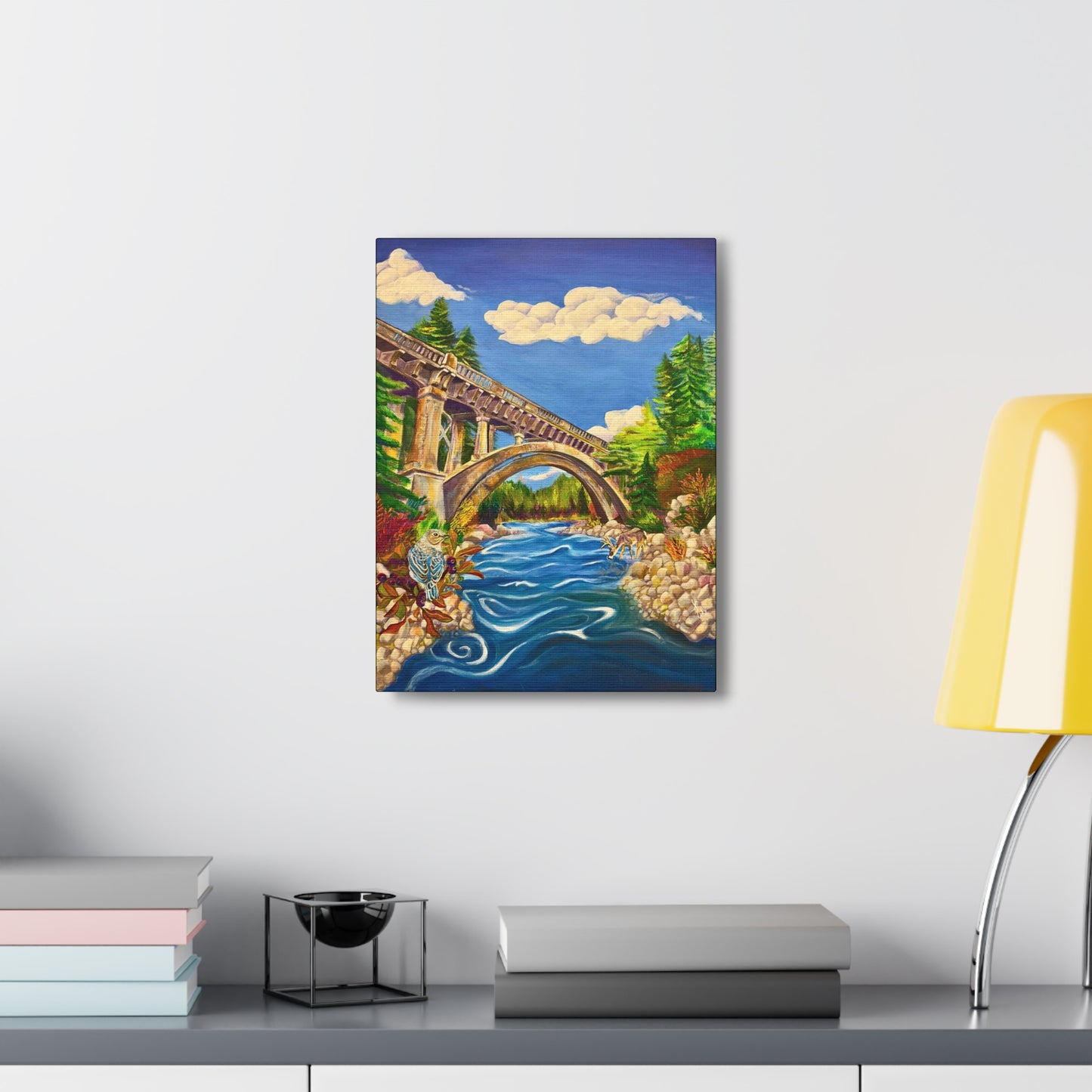 Canvas Wall Art - Rainbow Bridge from Mama Mosaic Artworks