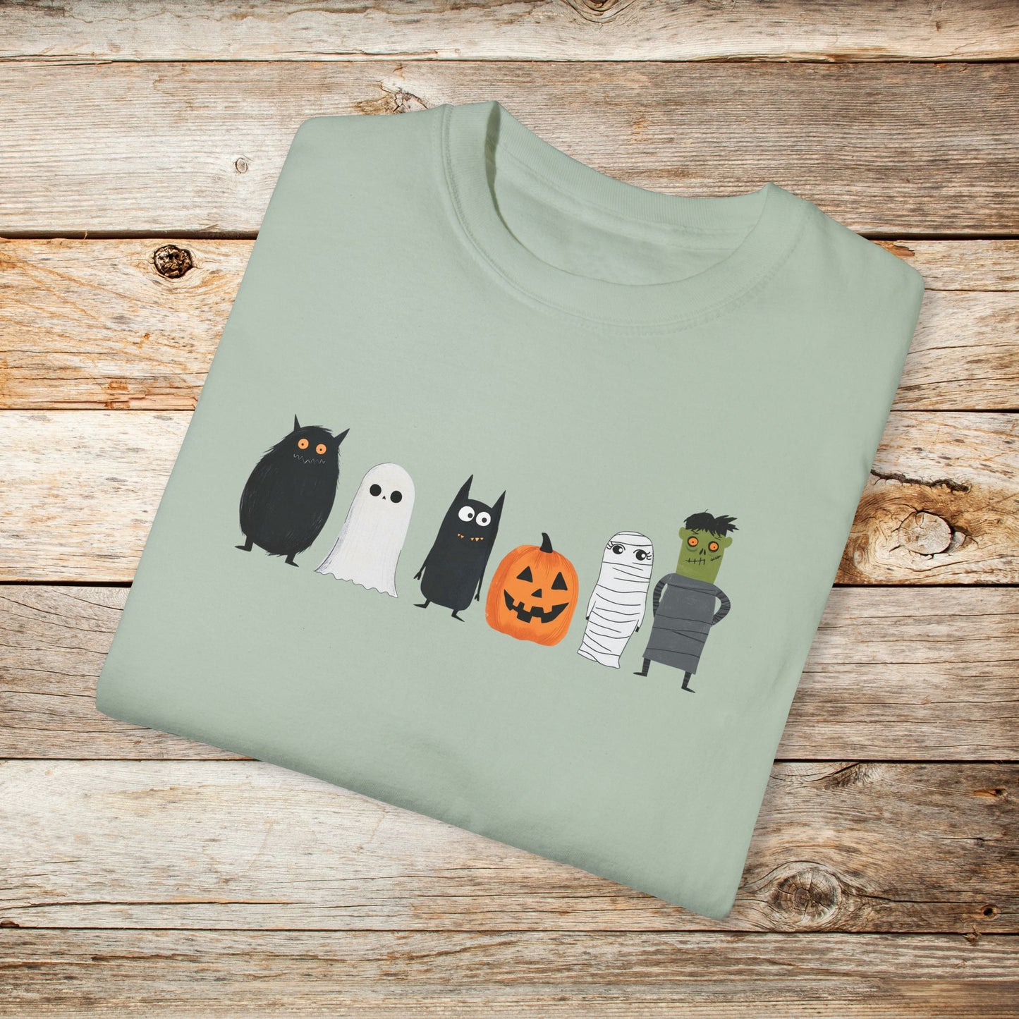 Spooky Monster Family TShirt - Comfort Colors Unisex Crew