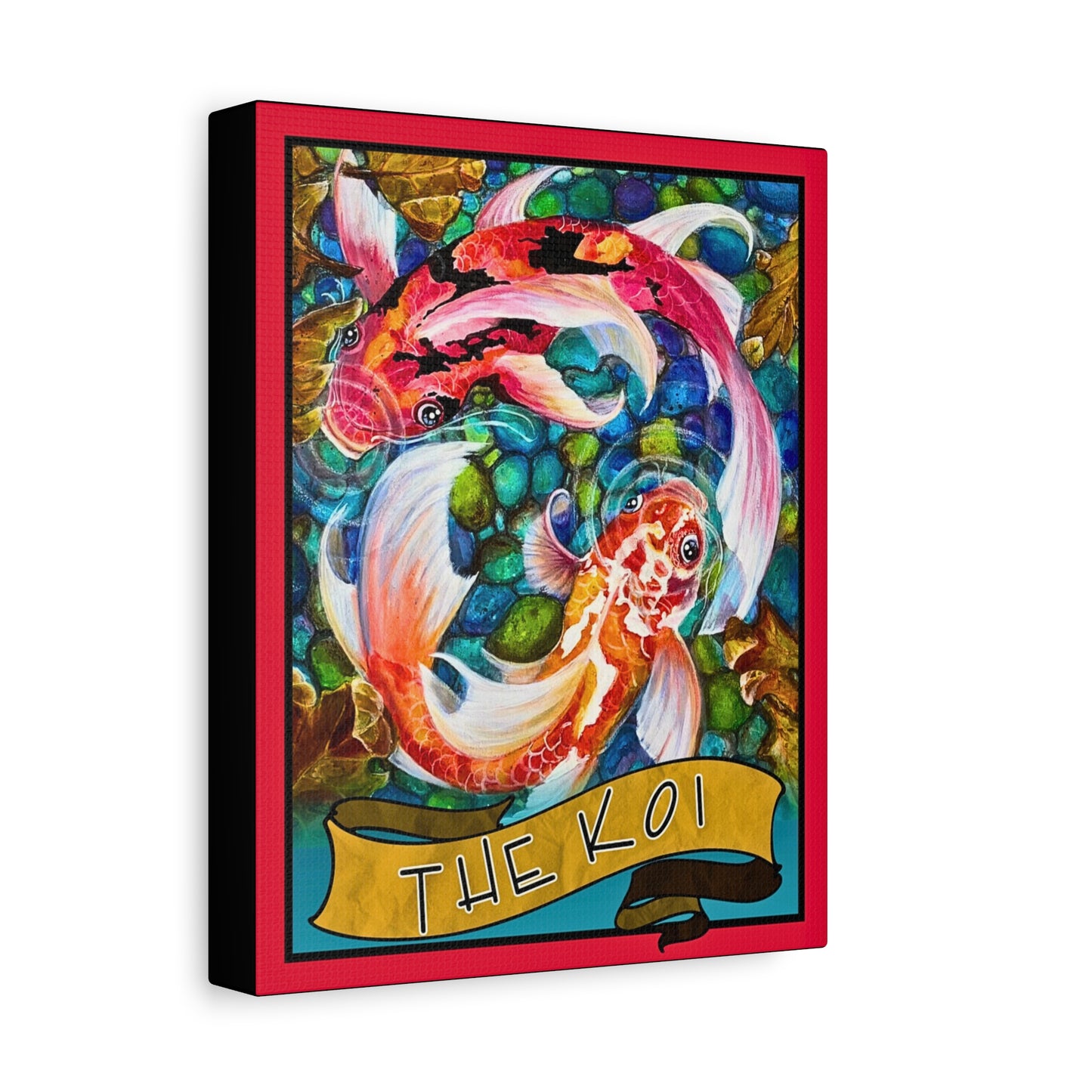 Tarot The Koi Canvas Wall Art