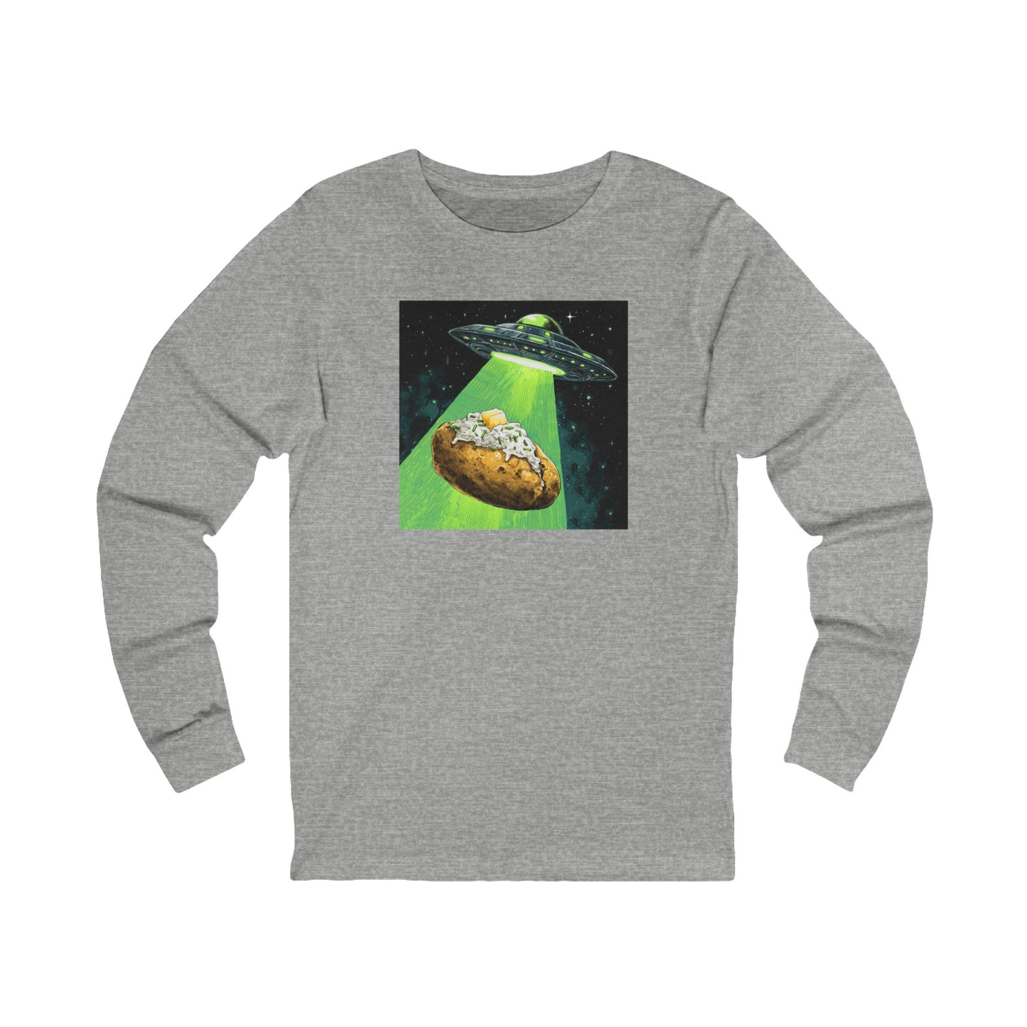 Alien Idaho Baked Potato UFO, Long Sleeve Tee