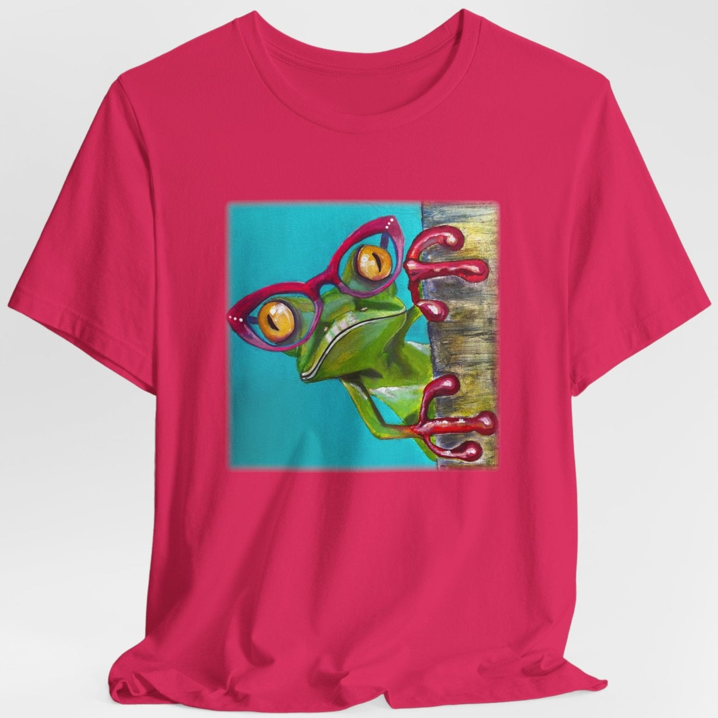 Frog Unisex TShirt - Read More Optical Frog from Mama Mosaic Artworks