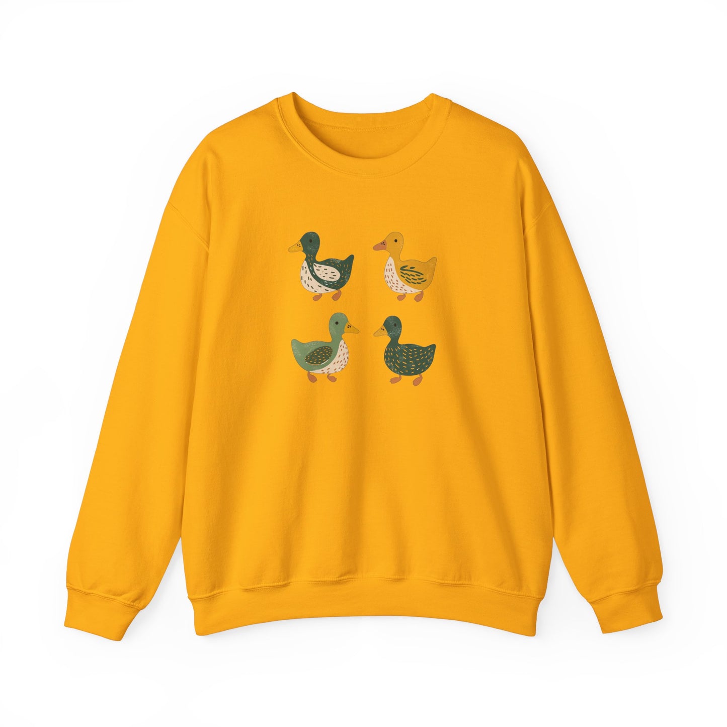 Ducks Sweatshirt - Eugene Oregon Folk Art Retro Duck Lover