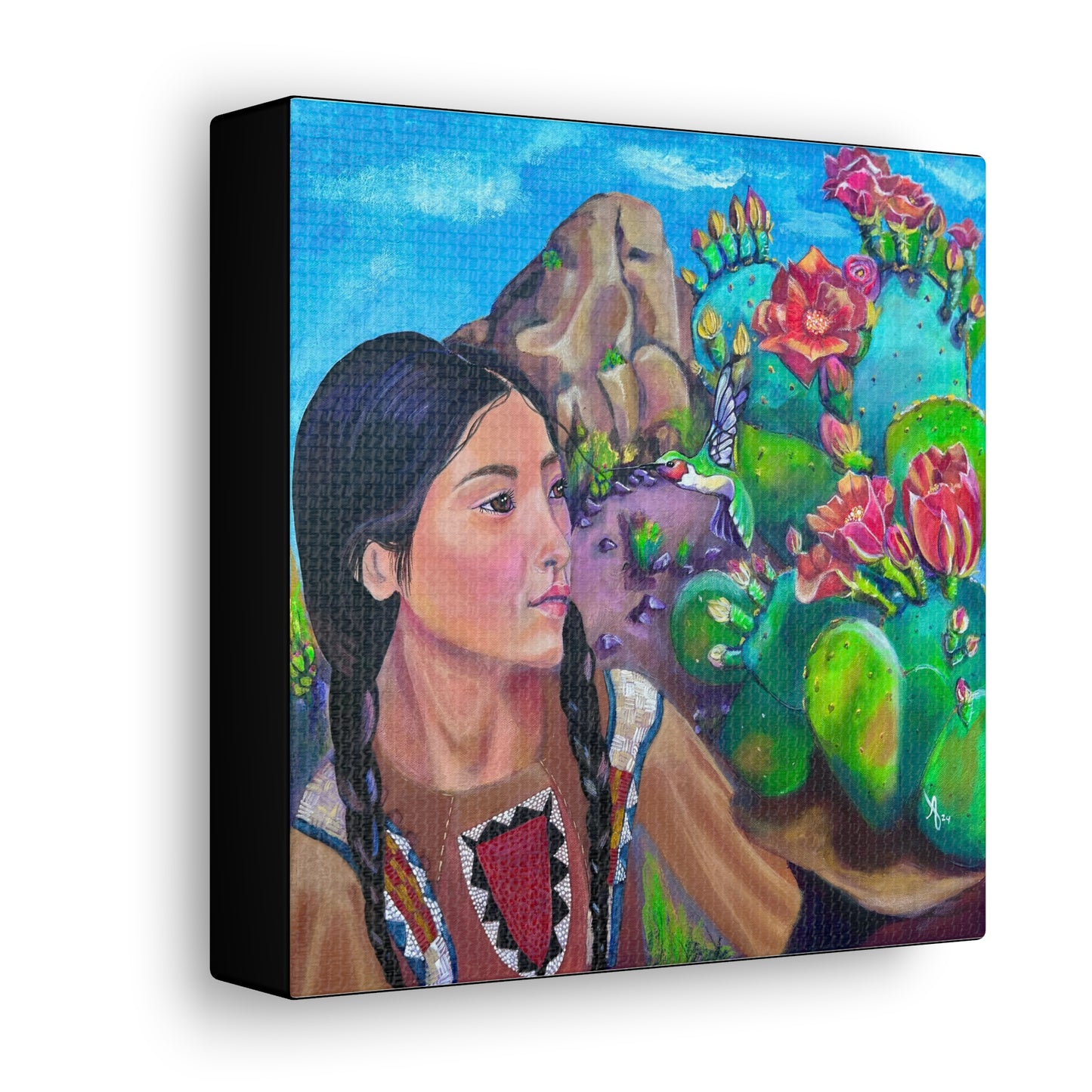 Fine Art Canvas - Sister Hummingbird from Mama Mosaic Artworks