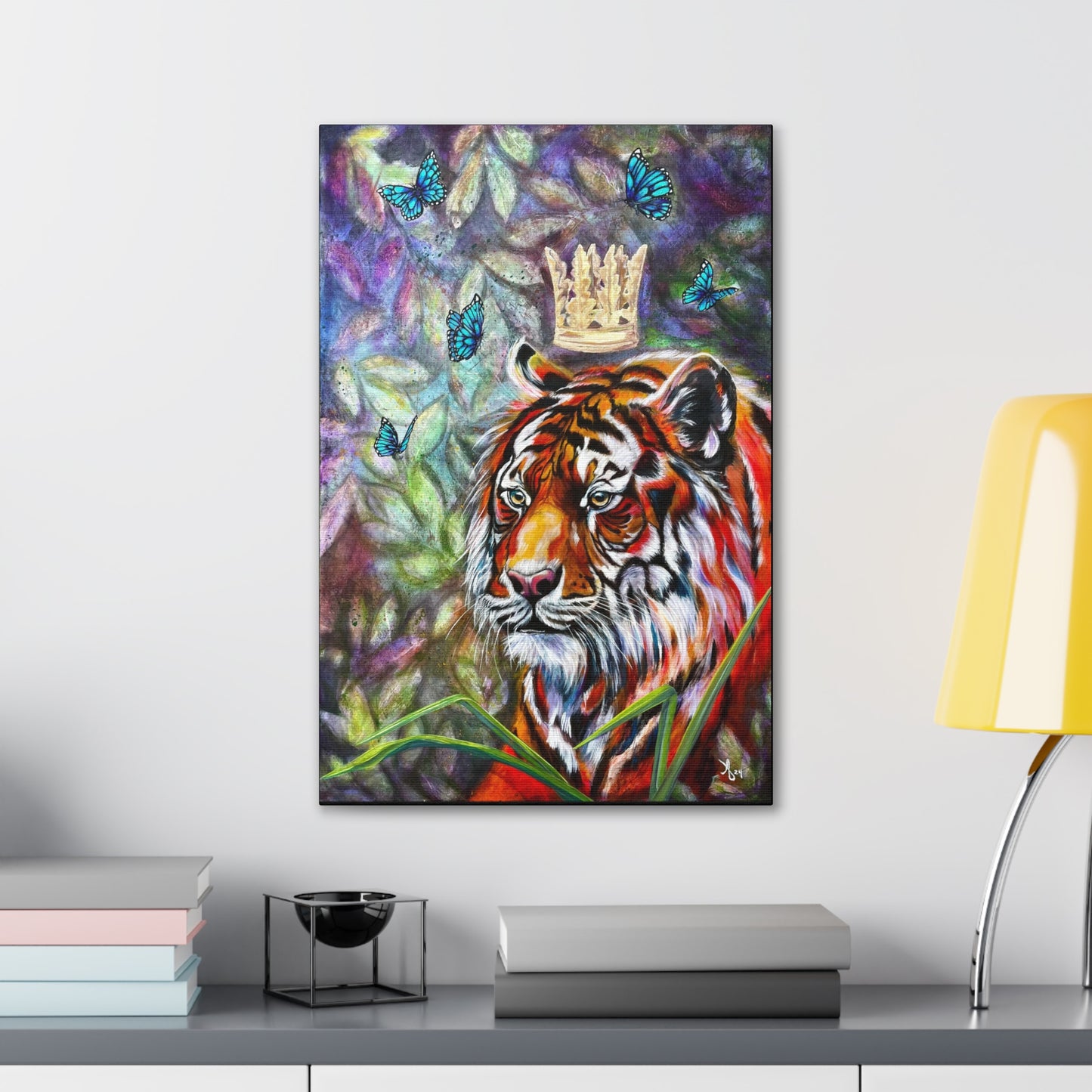 Canvas Wall Art - Tiger from Mama Mosaic Artworks