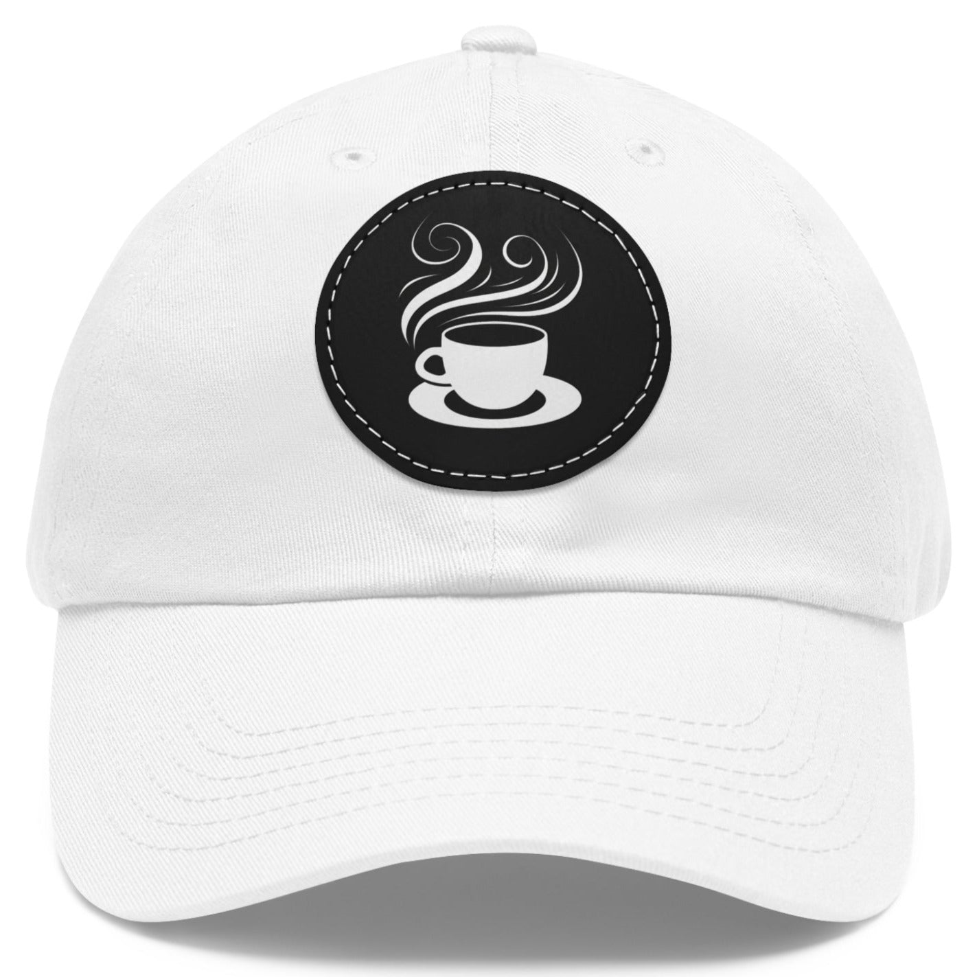 Coffee Cup Lino Style Adjustable Dad Hat