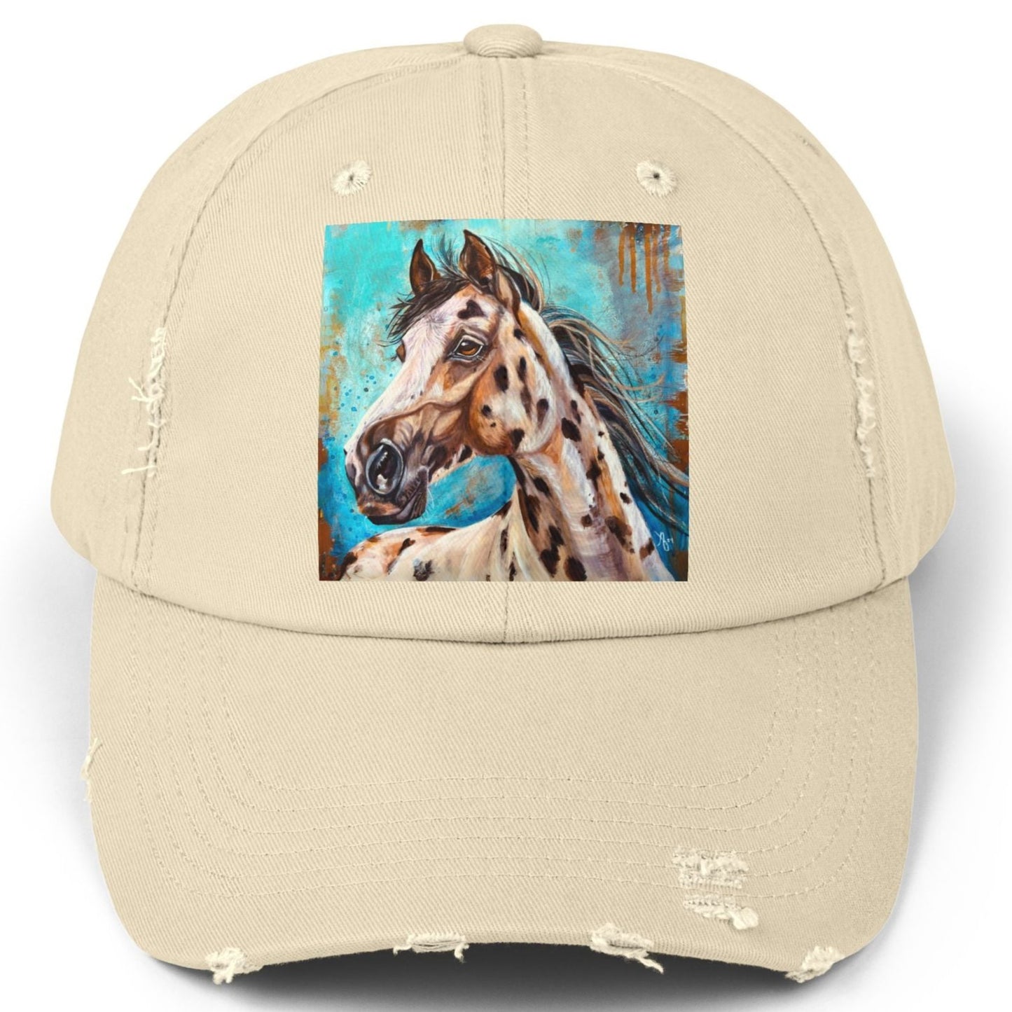 Appaloosa Distressed Hat - Adjustable - Gypsy from Mama Mosaic Artworks