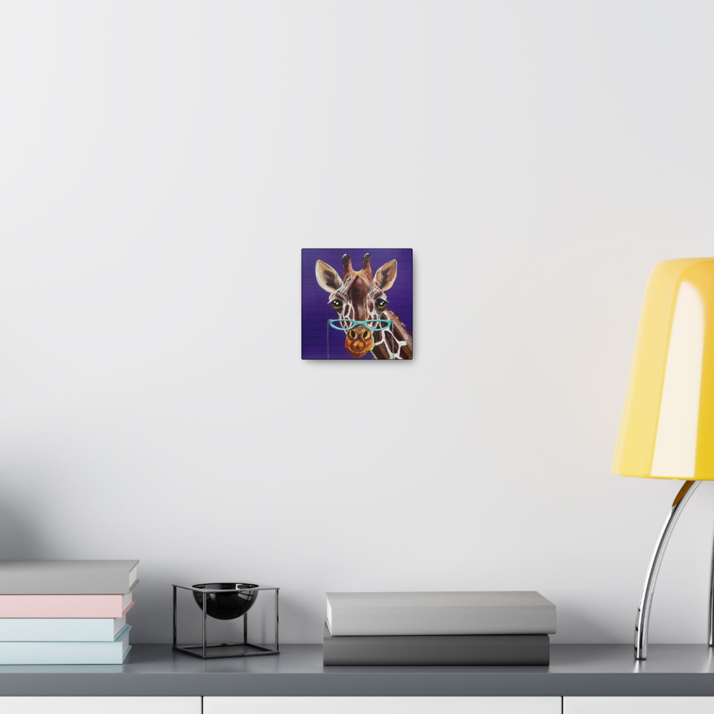 Fine Art Canvas - Read More Optical Giraffe from Mama Mosaic Artworks