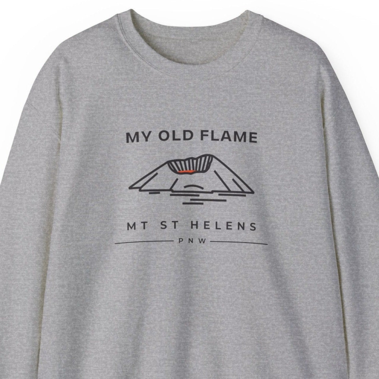 Sweatshirt - My Old Flame Mt St Helens Unisex Crewneck