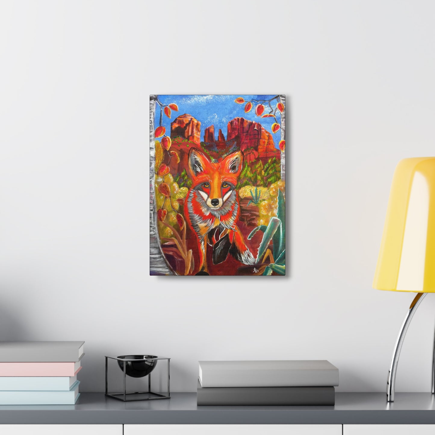 Fine Art Canvas - Fox at Cathedral Rock from Mama Mosaic Artworks