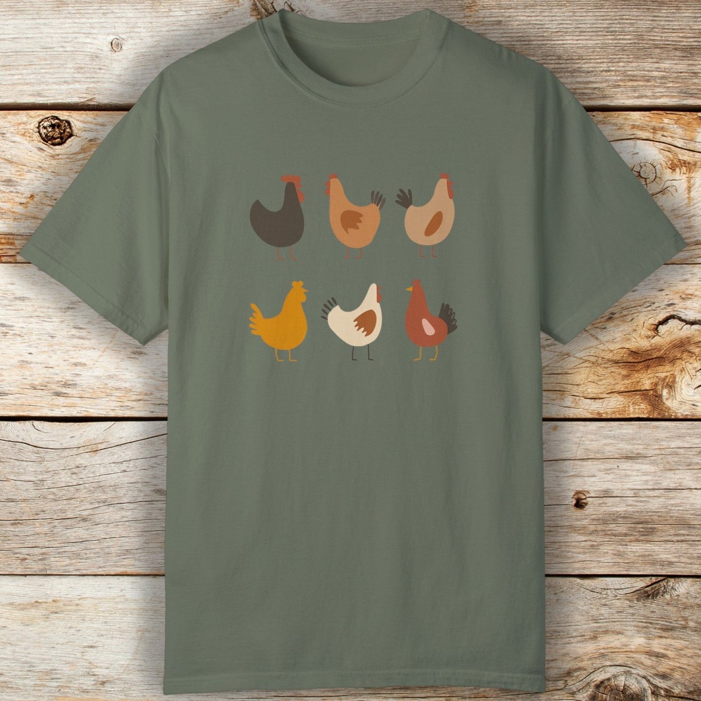 Six Simple Chickens Comfort Colors Unisex TShirt