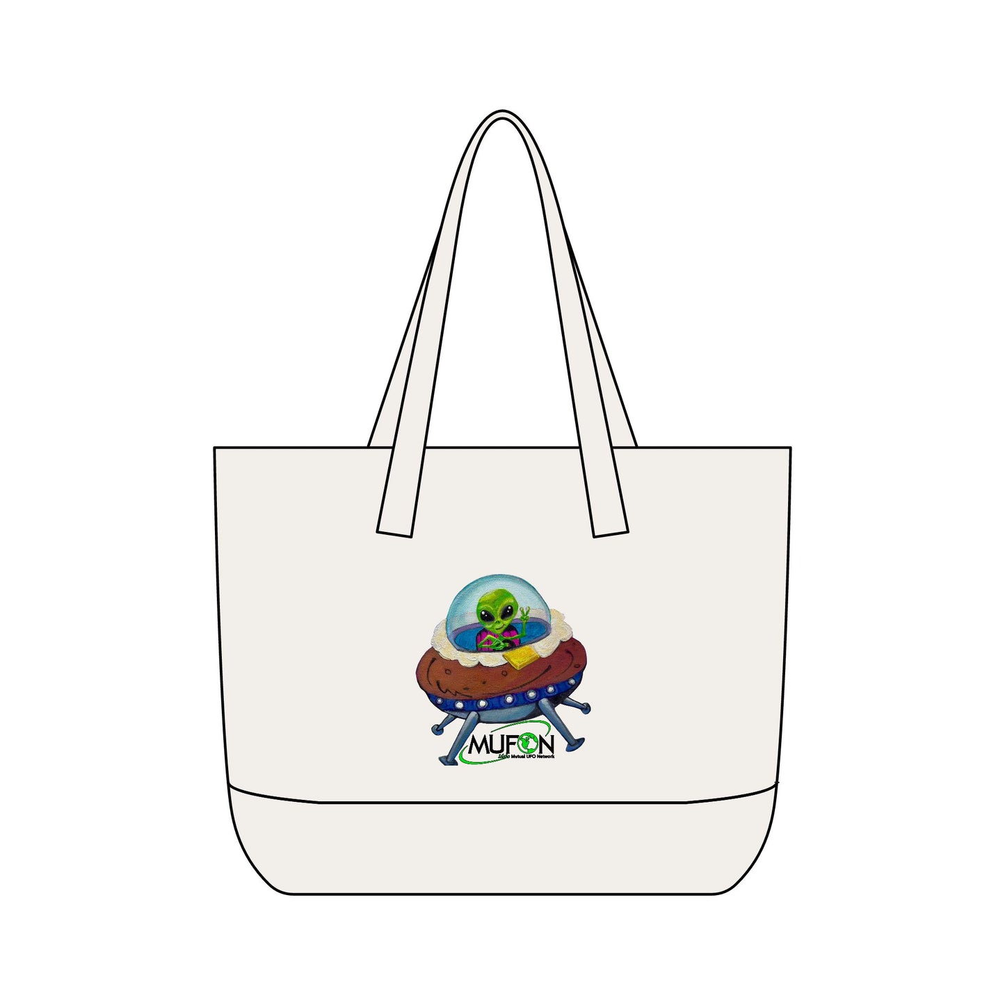 MUFON Idaho Spudly Zippered Canvas Tote