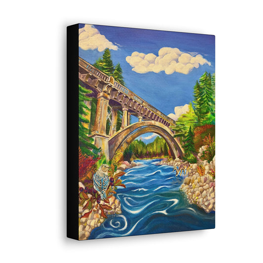 Canvas Wall Art - Rainbow Bridge from Mama Mosaic Artworks