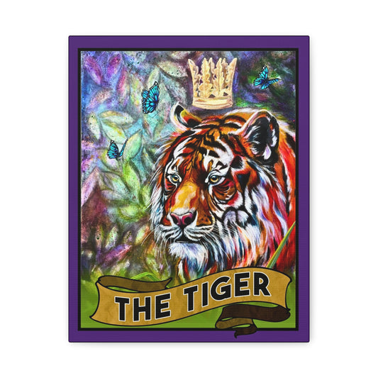 Tarot The Tiger Canvas Wall Art