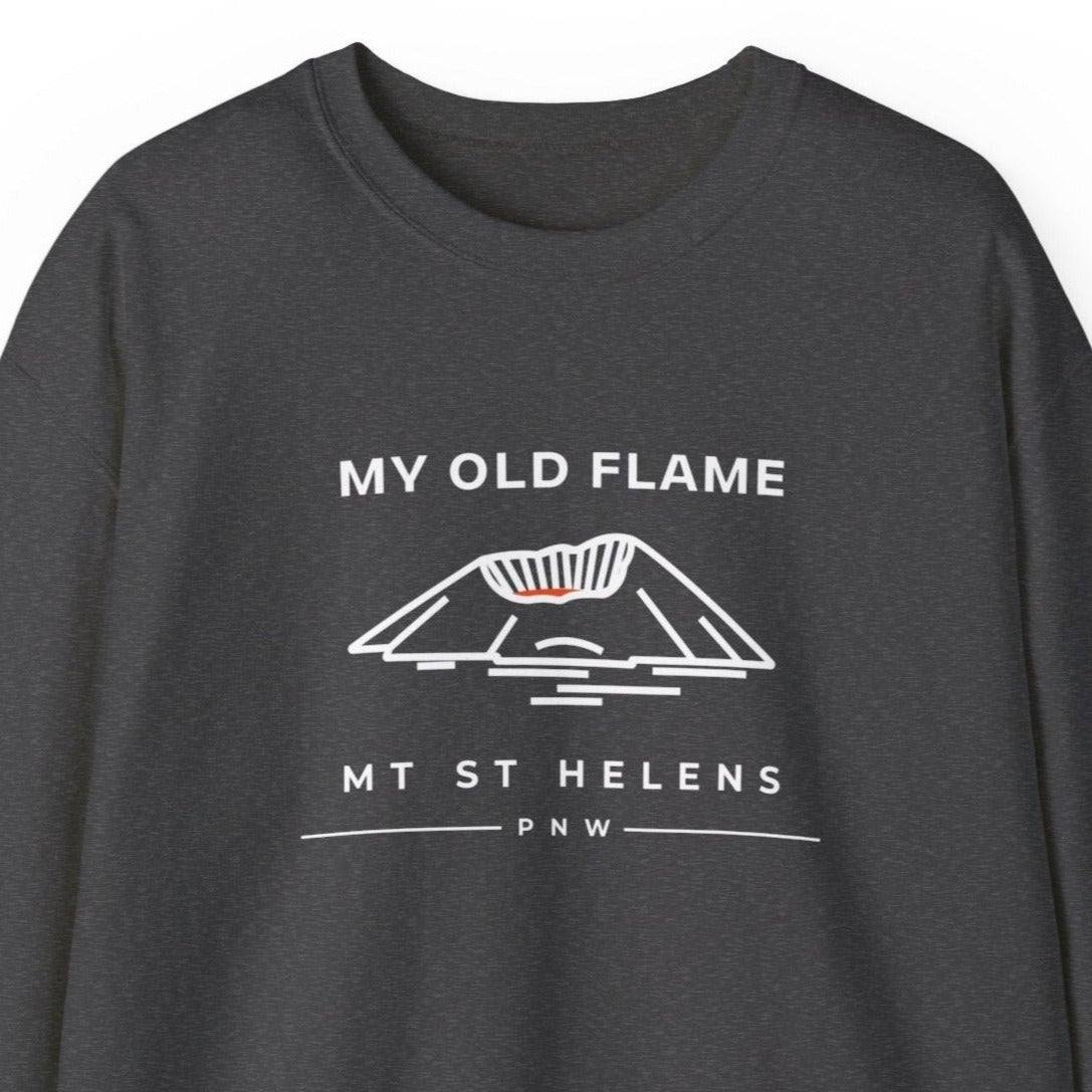 Sweatshirt - My Old Flame Mt St Helens Unisex Crewneck